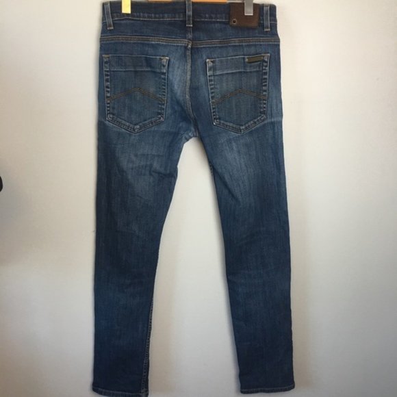 ARMANI EXCHANGE J130 Ultra Slim Distressed Jeans - Picture 8 of 9